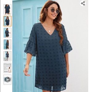 Blooming Jelly Navy Polka Dot Shift Dress